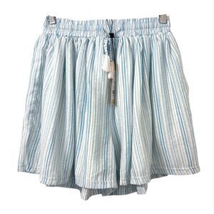 BCBGeneration‎ Striped High Waisted Tassel Shorts Small Coastal Vacation Boho